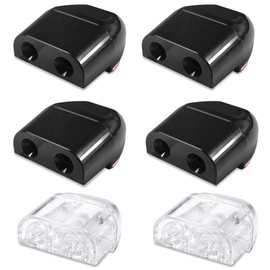 FineGood 6 x UK Car Deer Whistles Animal Warning Whistle with Tape Deer Alarm Road Safety Horn Animal Warning Whistle