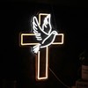 Cross Neon Sign Dimmable Led Easter Cross Neon Light For