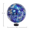 Echo Valley Blue/Aqua Gazing Globe, Hand Crafted Glass Globe, Outdoor