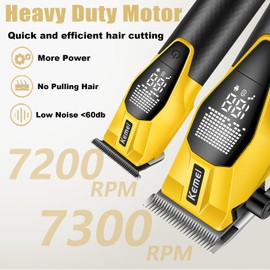 KEMEI 8561 Professional Cordless Hair Clipper and Trimmer Barber Kit