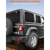 Savadicar 2-Piece Chrome Tailgate Hinge Trim Cover for Jeep Wrangler