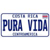 Generic Costa Rica Pura Vida Flat Novelty Car Auto License