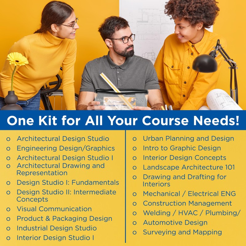 ALVIN Academy Drafting, Drawing and Design Essentials Kit | 13