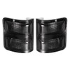 HERCOO Smoke Side Mirror Marker Lights Lens Compatible with 2008-2016