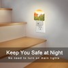 sndheke Golf Ball on tee Night Light, Green Grass Sunset