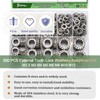 Ruibapa 550PCS External Tooth Lock Washers Assortment Kit (M2.5-M12)