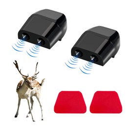 Suvnie 2 PCS Deer Whistles for Cars, Avoid Collisions Deer Warning Whistle with Adhesive Tape, Ultrasonic Animal Alert Devices for Motorcycle Truck SUV, Car Accessories