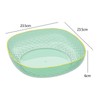 Zopnny Plastic Decorative Pedestal Bowl, Round Fruit Basket Bowl for