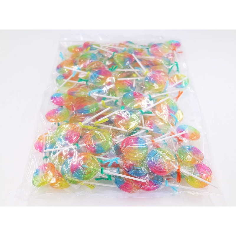 100 count rainbow pop candy (candy with sticks)