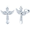 MicLee Earrings studs for women, 925 sterling silver earrings, cross