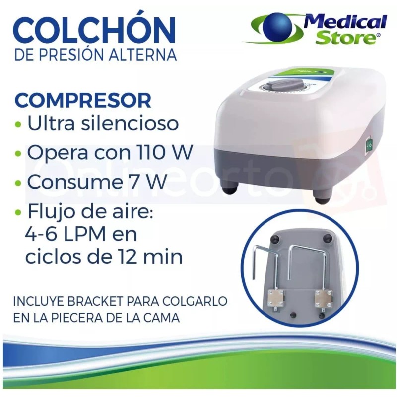 Rehafisic Colchón De Presión Alterna Con Regulador De Aire
