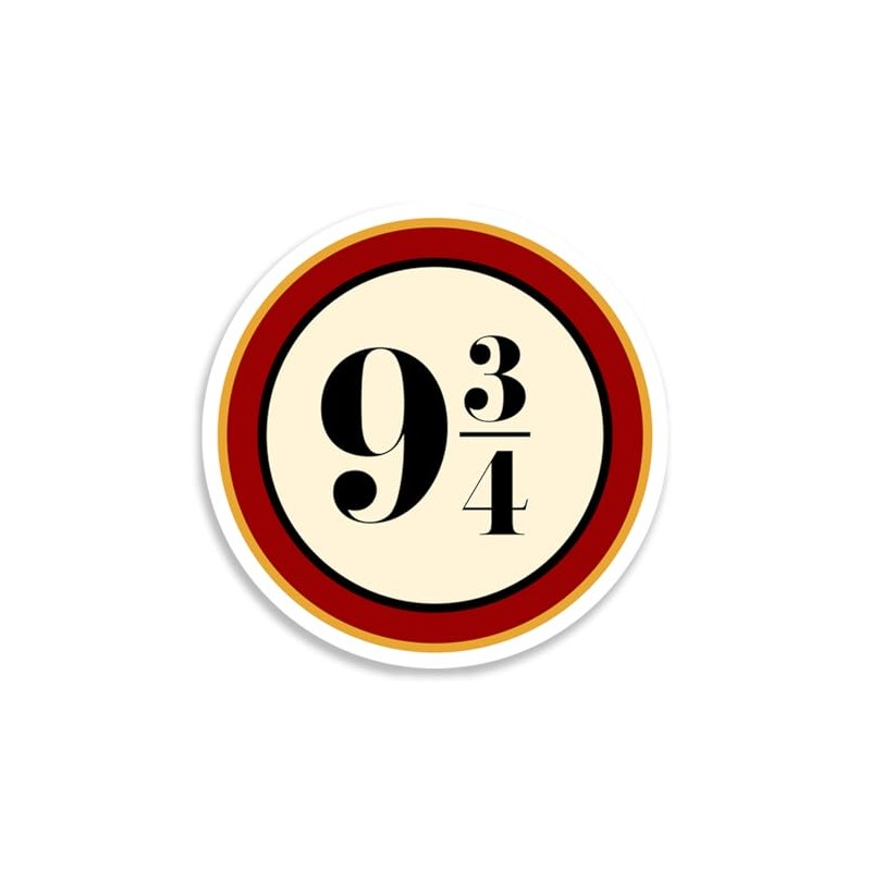 Platform 9 3/4 HP Wizard Train Sign Sticker Decal Notebook
