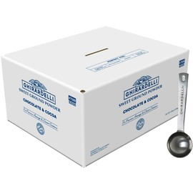 Ghirardelli Sweet Ground Chocolate & Cocoa Gourmet Powder, 10 lb Box with Ghirardelli Stamped Barista Spoon