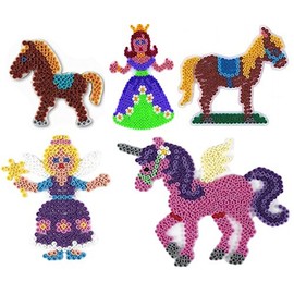 Hama Midi Perler Beads for Ironing, 5 mm Sets in Various Designs, Ponyhof