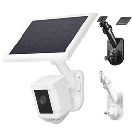 Wall Mount for Cameras and Solar Panels, 2-in-1 Mount Compatible with Ring, Blink, Eufy, Arlo, Wyze, etc Solar Panel and Cam, with Ring Stick Up Cam/Spotlight Cam/Plus/Pro(Battery), Adjustable Angle