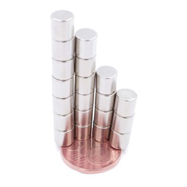 Brudazon 20 Mini Disc Magnets 7 x 7 mm N52 Strongest Level Neodymium Magnets Ultra Strong Power Magnet for Model Making, Photo, Whiteboard, Notice Board, Fridge, Crafts, Magnetic Disc Extra Strong