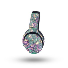 MightySkins Glossy Glitter Skin Compatible with Skullcandy Crusher ANC 2 - Eyes and Teeth | Protective, Durable High-Gloss Glitter Finish | Easy to Apply