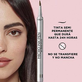 L'Oreal Paris, Tinta Semi-Permanente Para Cejas Micro Ink Dark Brunette, 1Ml