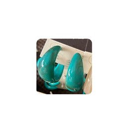 Lightweight Thick Acetic Acid Board Vintage Acrylic Wide Dome U Shape Earrings Retro Chunky Resin Colorful Statement C shape Earrings for Women Girls Party Elegant Jewelry, Resin, acrylic,