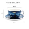 Coffeezone Vincent Van Gogh Art The Starry Night Porcelain Latte