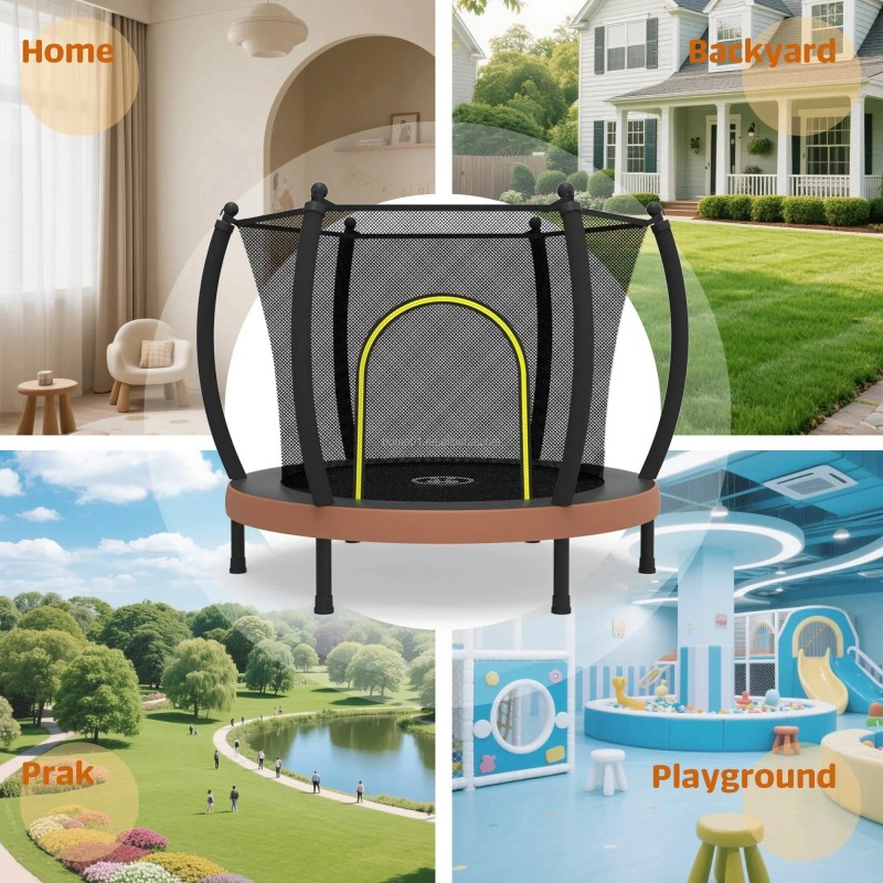 Zoshine Durable Safe Soft Indoor Baby Sensory Training Quiet Trampoline
