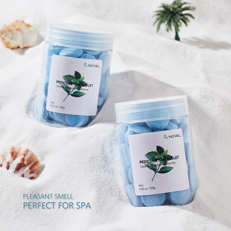 NOVAL Pedicure Supplies Spa Tablets Foot Bath Foot Soak for
