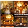 CUTEROOM DIY Miniature House Kit, Garden Restaurant Wooden Dollhouse Model