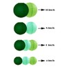 ZOOYOO 10pcs Paper Lanterns,Green Round Hanging Paper Lanterns Decorations for