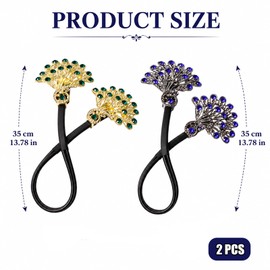 2 Pcs Rhinestone Hair Bun Maker, French Twist Hair Disk for Elegant Hairstyle, Lazy Hair Curler Accessories for Quick, Crystal Hair Accessories for Women Girls(Green & Purple)