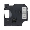 BROVACS 1 x Black on Silver Label Tape Compatible with