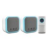Uni-Com Wireless Portable & Plug-in Door Chime Set, 150m Operating