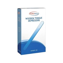 Surgipack Wooden Tongue Depressor 100-Pieces Pack
