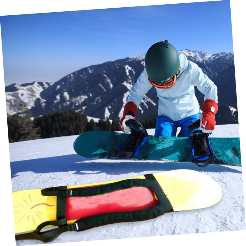 Mipcase Snowboard Straps Comfortable Snowboard Belt Wide Shoulder for Pain-
