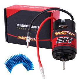 Hobbypark 21T Motor 550 Brushed Motors w/Heatsink for 1/10 RC Crawler Car Traxxas TRX4 TRX6 Axial SCX10 II III Redcat Gen7 Gen8 RC4WD