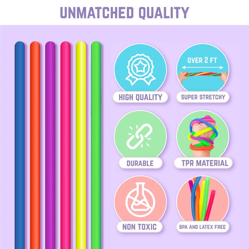 BUNMO Sensory Toys Stretchy Strings for Toddlers 3+ - Stimulating
