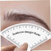 4 herramientas de mapeo de cejas, regla ajustable, guía dibujo