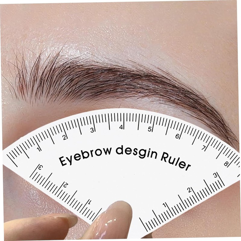 4 herramientas de mapeo de cejas, regla ajustable, guía dibujo