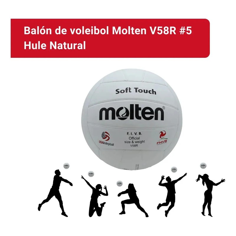 Balón Voleibol Molten V58r Hule Natural