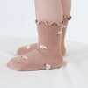 Eimmabey Baby Girls Toddler Socks Organic Cotton Socks Floral Pattern