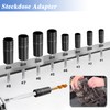 Mesee 9 Piece Tap Socket Set, 1/4 Inch & 3/8
