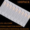 100Pack 25Ga 1Inch/25mm Disposable Dispensing Lab Supplies Individually Sealed Packaging
