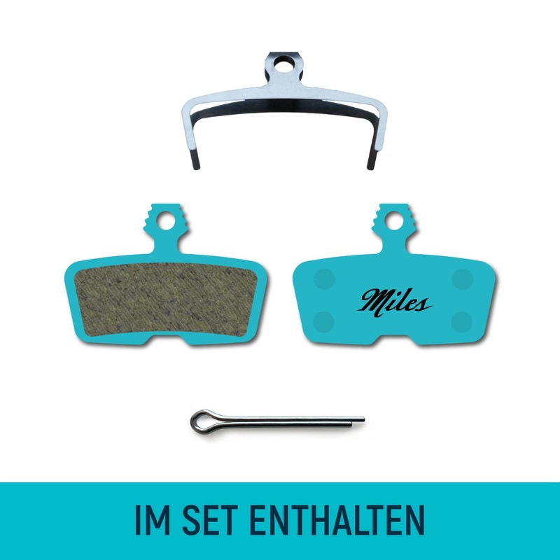 Miles Racing E-Bike Disc Brake Pads Organic for Avid Code,