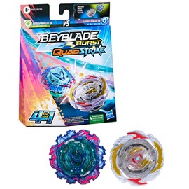 Beyblade Burst QuadStrike Gambit Dragon D8 und Ambush Achilles A8 Kreisel Doppelpack, Battle Kreisel Spielzeug