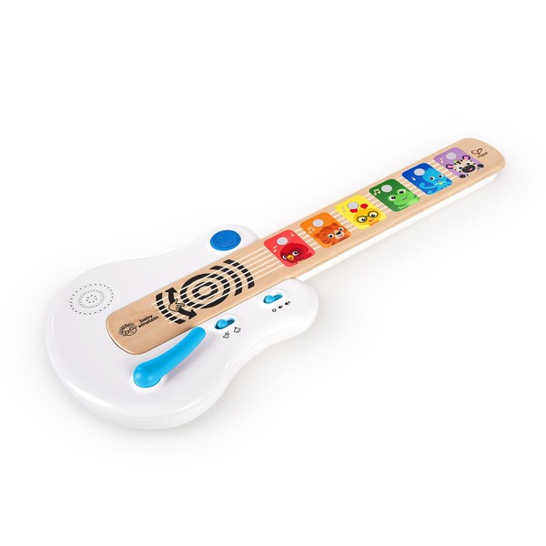 Baby Einstein Strum Along Songs Magic Touch Wooden Musical Light Up Toy Guitar with Whammy Bar, Age 6 Months+