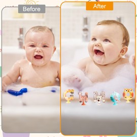 Vodolo Suctionbath Toy,26pcs Animal Suction Alphabet Bath Toys Kids,Educational Bath Toys Sensory Letters Waterproof Mold Free,Bathtub Letters to Stick to Tub,Silicone Toddler Learning Toys