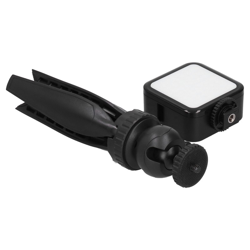Portable Phone Microphone Vlogging Equipment Microphone Kit with LED Light