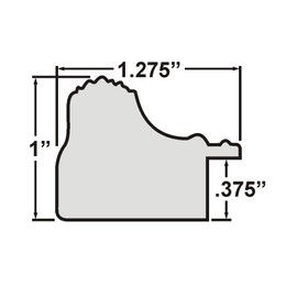 Craig Frames Regence, 22x28 Picture Frame, Black & Gold