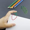 100pcs Metallic Paper Clips Strawberry Pea Shape Antislip Anti Rust