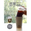 CBJAPAN CAFE GOMUG Tumbler, Light Gray, 16.2 fl oz (460