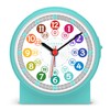 Cander Berlin MNU 1009 T Children's Alarm Clock Silent Turquoise Light Snooze Table Clock Lighting Children's Room Boys Girls